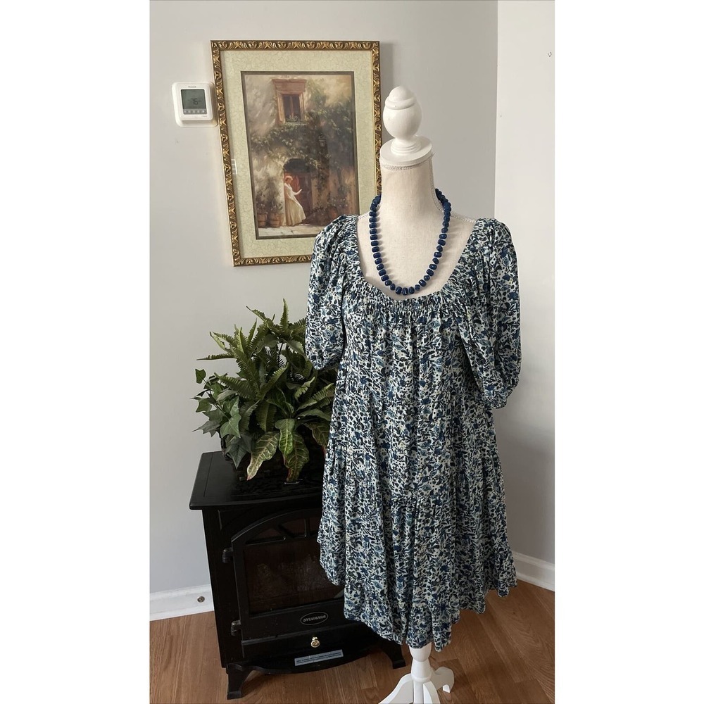 Wild Fable Women's S Mauve Polka Dot Off The Shoulder Sun Dress Rayon #p67-2